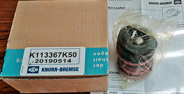 Knorr Bremse克诺尔K113367K50 K010604盘式制动器后推盘橡胶套修理包