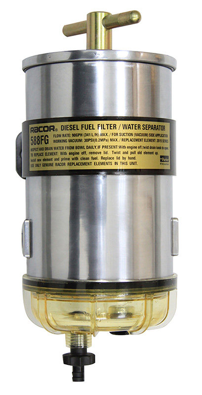 30微米Parker Racor派克涡轮系列588FG燃油柴油滤清器滤芯油水分离器